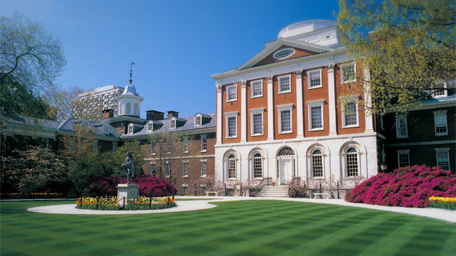 Pennsylvania Hospital in the spring